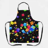 Kleurrijke blokken 2 schort (Voorkant)