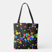 Kleurrijke blokken 2 tote bag (Achterkant)