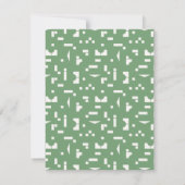 Kleurrijke Blokken Hallo Kinderen Briefpapier Kaar (Achterkant)