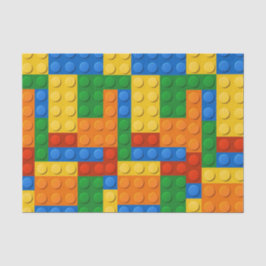 Kleurrijke blokken kinderen van Birthday Tissuepapier