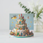 KLEURRIJKE BLOKKEN SPEELGOED THEMA KINDEREN VERJAA KAART (Staand voorkant)