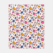 Kleurrijke blokpatroontekening Kinder kamer Fleece Deken (Voorkant)