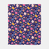 Kleurrijke blokpatroontekening Kinder kamer Fleece Deken (Voorkant)