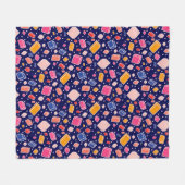 Kleurrijke blokpatroontekening Kinder kamer Fleece Deken (Voorkant (Horizontaal))