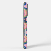 Kleurrijke Bloom Kaleidoscoop: Roze & Smaragd Mand Case-Mate iPhone Case (Achterkant / Rechts)