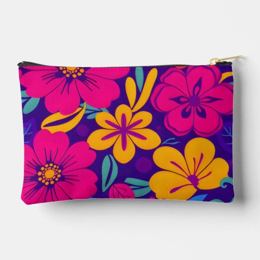 Kleurrijke Blooms-Dopamine Style-Retro bloemen Etui (Achterkant)