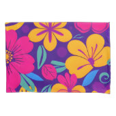 Kleurrijke Blooms-Dopamine Style-Retro bloemen Kussensloop (Voorkant)