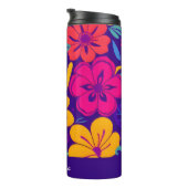 Kleurrijke Blooms-Dopamine Style-Retro bloemen Thermosbeker (Geroteerd rechts)