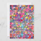 Kleurrijke Blot Chalkboard Kids Verjaardag Kaart (Achterkant)