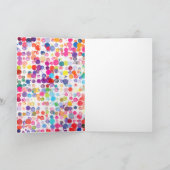 Kleurrijke Blots Chalkboard Kinder Happy Birthday  (Binnen)