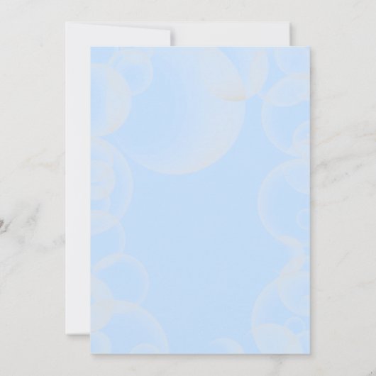 Kleurrijke Blue Bubble Blast Birthday Kaart (Achterkant)