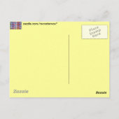 Kleurrijke blurrode lichten briefkaart (Achterkant)
