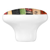 Kleurrijke boeken Abstracte keramische knop (Zijkant)