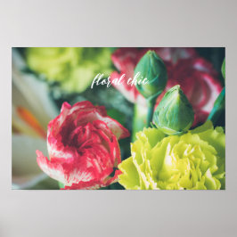 Kleurrijke boeket bloemen poster
