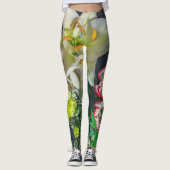 Kleurrijke boeket met lelie leggings (Voorkant)