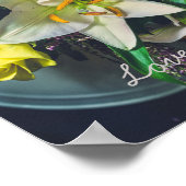 Kleurrijke boeket met lelie poster (Hoek)
