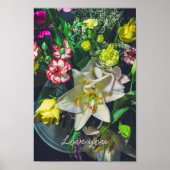 Kleurrijke boeket met lelie poster (Voorkant)