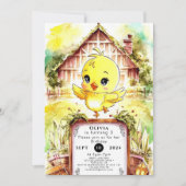 Kleurrijke Boerderij Chicken Birthday Kaart (Voorkant)