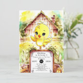 Kleurrijke Boerderij Chicken Birthday Kaart (Staand voorkant)