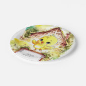 Kleurrijke Boerderij Chicken Birthday Papieren Bordje (Gekanteld)