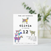 Kleurrijke Boerderijen Geiten 12e Verjaardagsfeest (Staand voorkant)