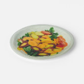 Kleurrijke boerenkool salade 4Gail Papieren Bordje (Gekanteld)