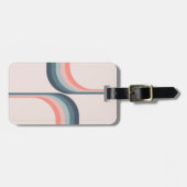 Kleurrijke bogen in retro-stijl bagagelabel (Voorkant horizontaal)
