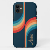 Kleurrijke bogen in retro-stijl Case-Mate iPhone case (Achterkant)
