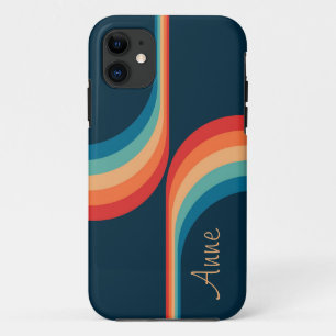 Kleurrijke bogen in retro-stijl Case-Mate iPhone case
