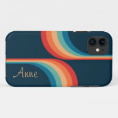 Kleurrijke bogen in retro-stijl Case-Mate iPhone case (Achterkant (horizontaal))