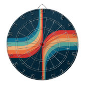 Kleurrijke bogen in retro-stijl dartbord (Voorkant)