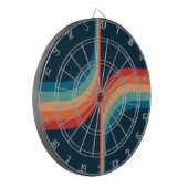 Kleurrijke bogen in retro-stijl dartbord (Voorkant Links)