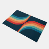 Kleurrijke bogen in retro-stijl deurmat (Schuin)