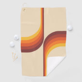 Kleurrijke bogen in retro-stijl golfhanddoek (Insitu)