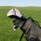 Kleurrijke bogen in retro-stijl golfheadcover (Insitu)
