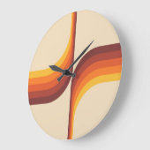 Kleurrijke bogen in retro-stijl grote klok (Hoek)
