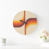 Kleurrijke bogen in retro-stijl grote klok (Huis)
