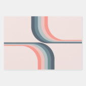Kleurrijke bogen in retro-stijl inpakpapier vel (Voorkant 3)