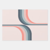 Kleurrijke bogen in retro-stijl inpakpapier vel (Voorkant 2)