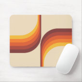 Kleurrijke bogen in retro-stijl muismat (Met muis)