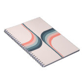 Kleurrijke bogen in retro-stijl notitieboek (Rechterzijde)