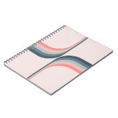 Kleurrijke bogen in retro-stijl notitieboek (Linkerzijde)