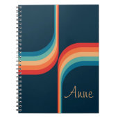 Kleurrijke bogen in retro-stijl notitieboek (Voorkant)