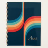 Kleurrijke bogen in retro-stijl planner (Voorkant)