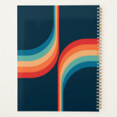 Kleurrijke bogen in retro-stijl planner (Achterkant)