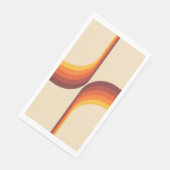 Kleurrijke bogen in retro-stijl servet (Hoek)