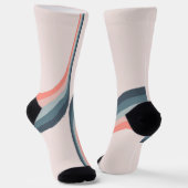 Kleurrijke bogen in retro-stijl sokken (Gebogen)
