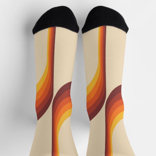 Kleurrijke bogen in retro-stijl sokken (Top)