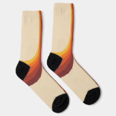 Kleurrijke bogen in retro-stijl sokken (Rechts)