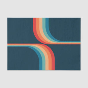 Kleurrijke bogen in retro-stijl tissuepapier